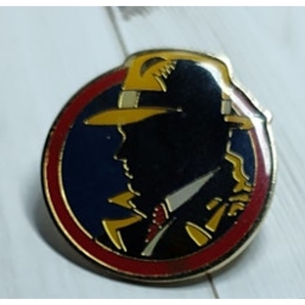 Dick Tracy Logo Warren Beatty Pin for a Hat, Lapel, Lanyard, Jacket or Backpack